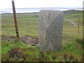 NG3859 : Old Milestone by the A87, east of Cuidrach, Snizort Parish by Milestone Society