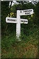 Old Direction Sign - Signpost by Mill Road, Hailsham Parish