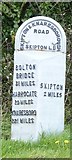 SE0152 : Old Milestone by the A59, Skipton by-pass, Skipton Parish by C Minto