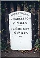 Old Milestone, High Road, Wortwell