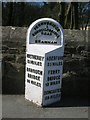 Old Milestone by the former A1, Bowcliffe Road, Bramham