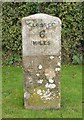 Old Milestone, B4211, Worcester Road, South of Corse