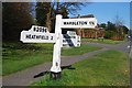 Old Direction Sign - Signpost by the B2096, Heathfield and Waldron Parish