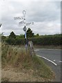 Old Direction Sign - Signpost by Wellington Road, Little Wenlock