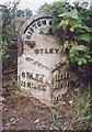 Old Milestone by the A65, Maple Bank farm, Otley Parish