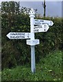 Old Direction Sign - Signpost by Withypool Cross, Withypool and Hawkridge Parish