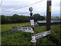 Old Direction sign - Signpost by the A525, Ruthin Road, Minera