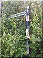 Old Direction Sign - Signpost by Front Street, Pittington