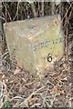 Old Milepost by the B4371, Longville in the Dale, Rushby Parish