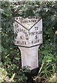 Old Milepost by the B4347, Morehampton Park, Abbey Dore Parish