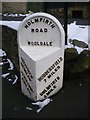 Old Milepost by the B6106, Dunford Road, Holmfirth