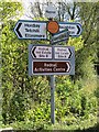 Old Direction Sign - Signpost in Rednal, West Felton Parish