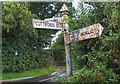 Old Direction Sign - Signpost north of Crimshaw, Combe St Nicholas Parish