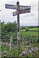 SD2574 : Old Direction Sign - Signpost by Urswick Road, Urswick Parish by Milestone Society