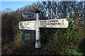 Old Direction Sign - Signpost by South Road, Plumpton