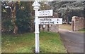 Old Direction Sign - Signpost by East Street, Chiselborough