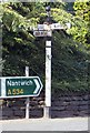 Old Direction Sign - Signpost by the A534, Broxton Road, Clutton