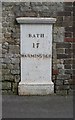 Old Milepost by the B3414, Church Street, Warminster