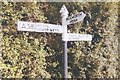 Old Direction Sign - Signpost by Noting Hill Way, Stone Allerton