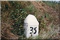 Old Milestone by Little Tresawsen, Kenwyn Parish