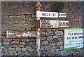 Old Direction Sign - Signpost by the B3139, Wells Road, Worth