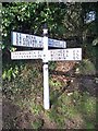 Old Direction Sign - Signpost near Tregolls, St Wenn Parish