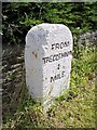 Old Milestone in Merther Lane, St Michael Penkevil