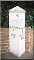 Old Milepost by the A1057, Hatfield Road, St Albans Parish