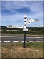 SCC fingerpost on A358-Mark Herniman Hill junction 