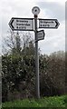 Old Direction Sign - Signpost by the B4373, Barrow Parish