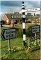 Old Direction Sign - Signpost by the A529, Audlem Road, Hankelow