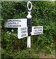 Direction Sign - Signpost on the A283 south of Northchapel