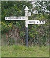 Old Direction Sign - Signpost by the A38, Bridgwater Road