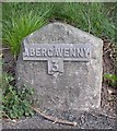 Old Milestone by the A40, Llanwenarth Hotel