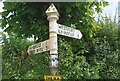 Direction Sign - Signpost at Park Corner crossroads