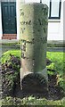 Old Milestone by Mansion House Lodge, Victoria Park