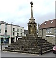 SO6202 : Old Central Cross by Church Road, Lydney by Milestone Society