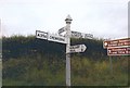 Old Direction Sign - Signpost by the A356, Furringdon Cross