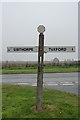 Old Direction Sign - Signpost by the B1164, Great North Road