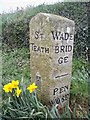 Old Guide Stone North of St Tudy