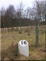 Old Milestone by the A98, Bauds Wood, Cullen parish