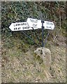 Old Direction Sign - Signpost near Little Trelabe, Linkinhorne parish