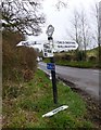 Old Direction Sign - Signpost by Shroton Brake, Iwerne Courtney or Shroton parish