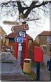 Old Direction Sign - Signpost by Bath Hill, Wellow parish