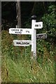 Old Direction Sign - Signpost in Heathfield and Waldron parish