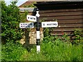 Old Direction Sign - Signpost by North Road, Harting parish