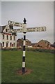 Old Direction Sign - Signpost by the A193, Hartley, Seaton Valley parish