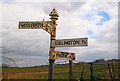 Direction Sign - Signpost near Sleight Farm south of Woolverton