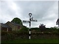 Old Direction Sign - Signpost by Pleasley Road, Teversal parish