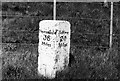 Old Milestone by the A68, Burdehopecrag, Rochester parish